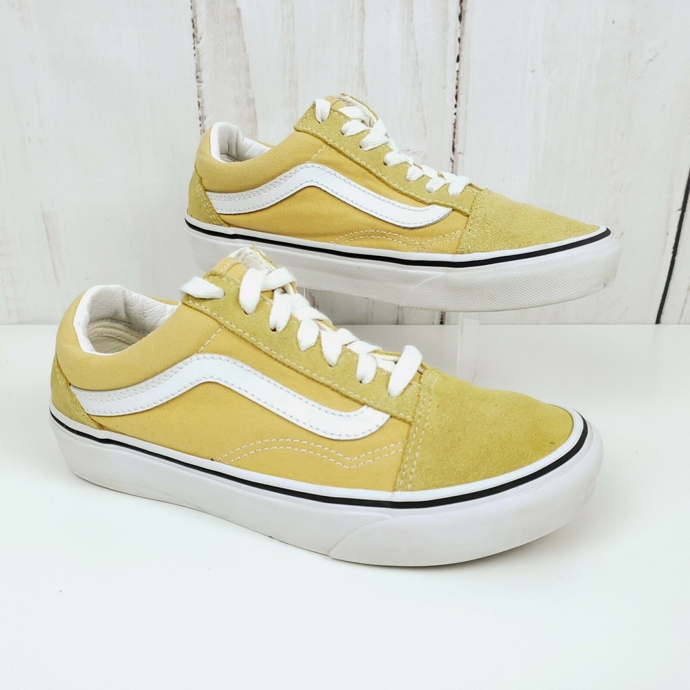 Vans Old Skool Mustard Yellow Skate Sneakers Womens 6 Mens 4.5 751505